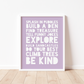 KIDS RULES Print | Coloured Background