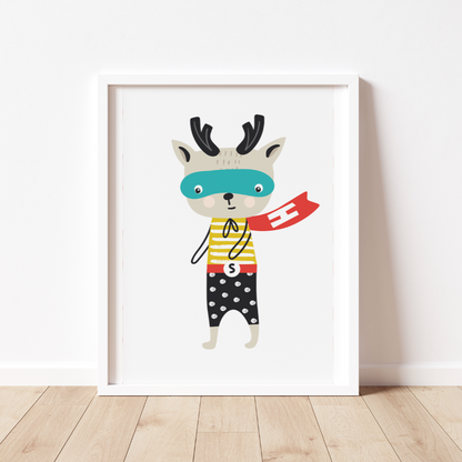 SUPERHERO ANIMAL PRINT