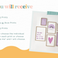 Girls Gallery Wall Print Set | Purples
