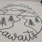 ADVENTURE AWAITS Linen Hanging Pennant
