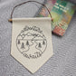 ADVENTURE AWAITS Linen Hanging Pennant