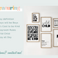 Boys Gallery Wall Print Set | Monochrome
