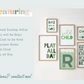 Boys Gallery Wall Print Set | Greens
