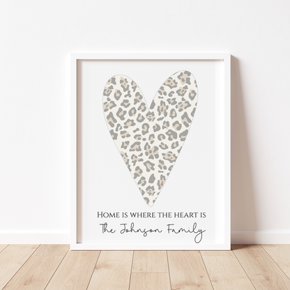 Home is Where The Heart Is | Animal Print