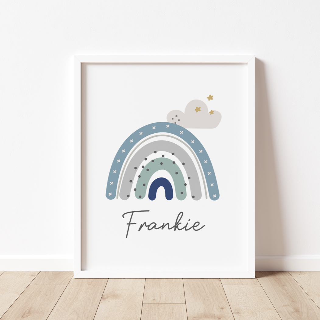 PERSONALISED Cute Rainbow Print