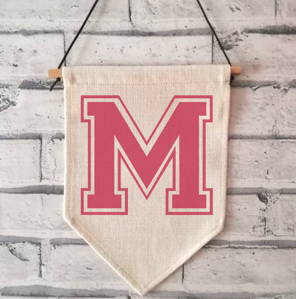 Varsity Initial Wall Pennant/Banner