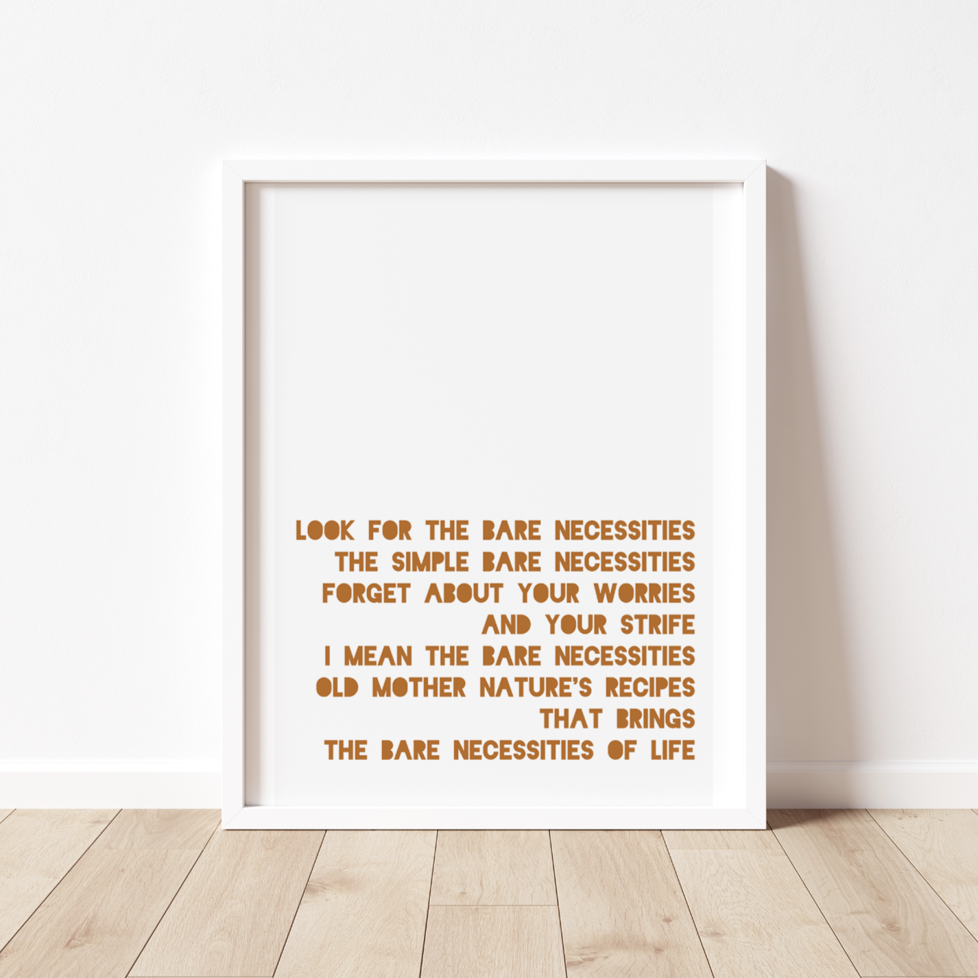 BARE NECESSITIES Print