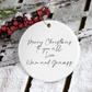 Personalised Ceramic Tree Decoration | Santa's Sleigh