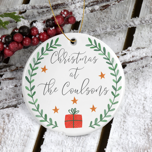 Personalised Ceramic Tree Decoration | Christmas at the...