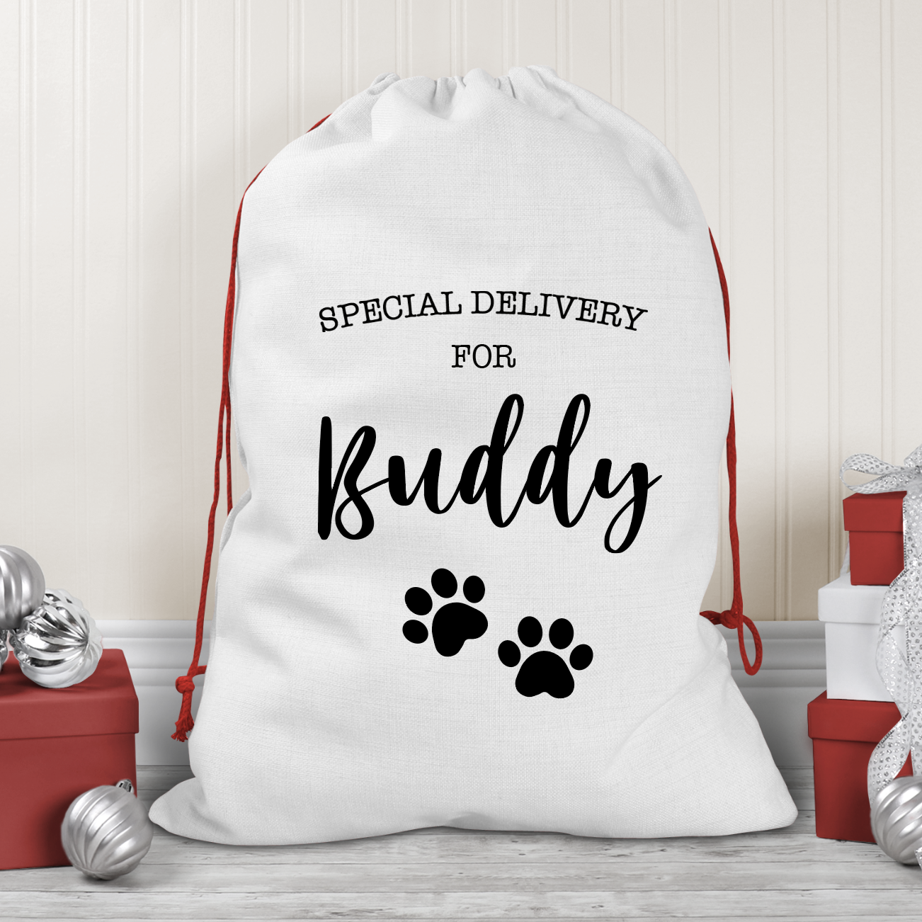 PERSONALISED CHRISTMAS SACK FOR PETS | Special Delivery For...