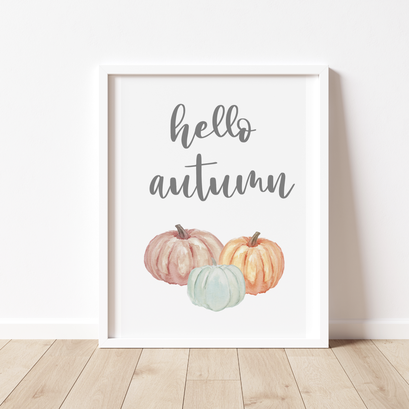Hello Autumn / Hello Pumpkin Print