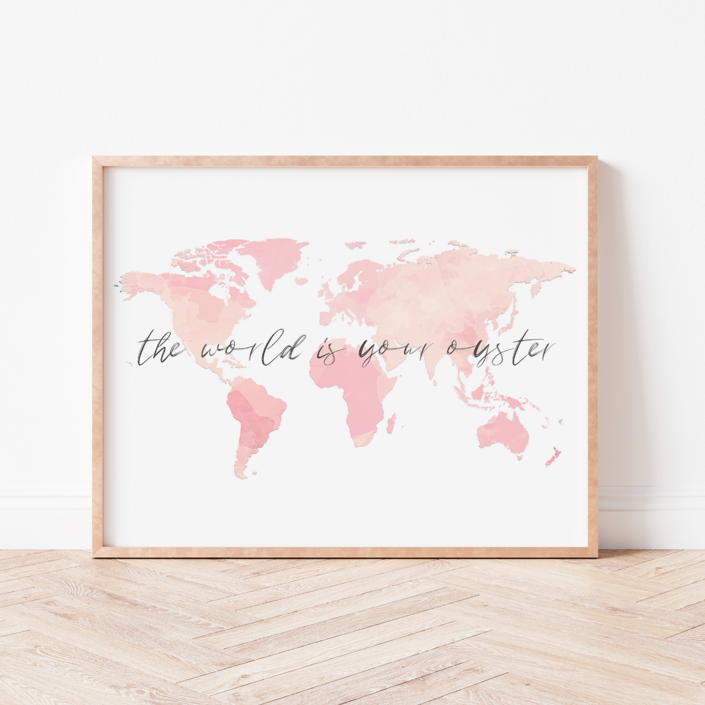THE WORLD IS YOUR OYSTER Map Print