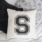 PERSONALISED VARSITY INITIAL Cushion