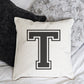 PERSONALISED VARSITY INITIAL Cushion