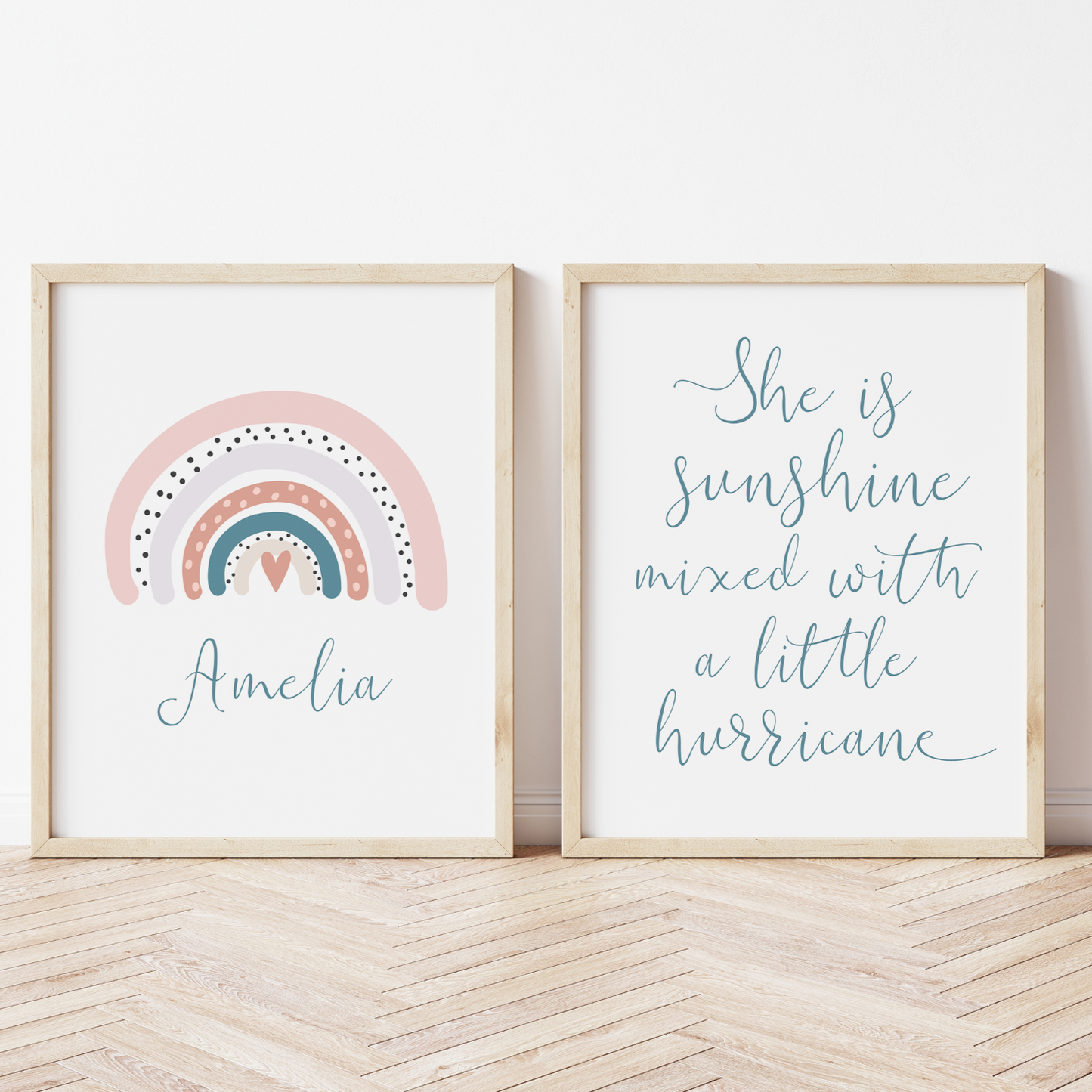 PRINT SET | Named Rainbow & She is Sunshine