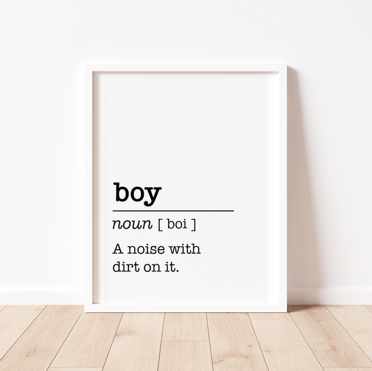 BOY Definition Print