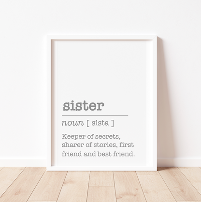 SISTER Definition Print