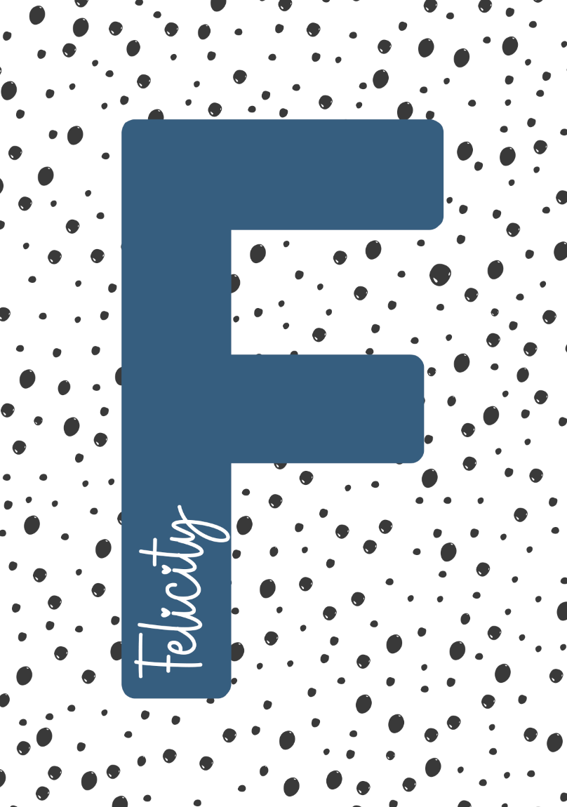 DOTTY NAMED INITIAL Print