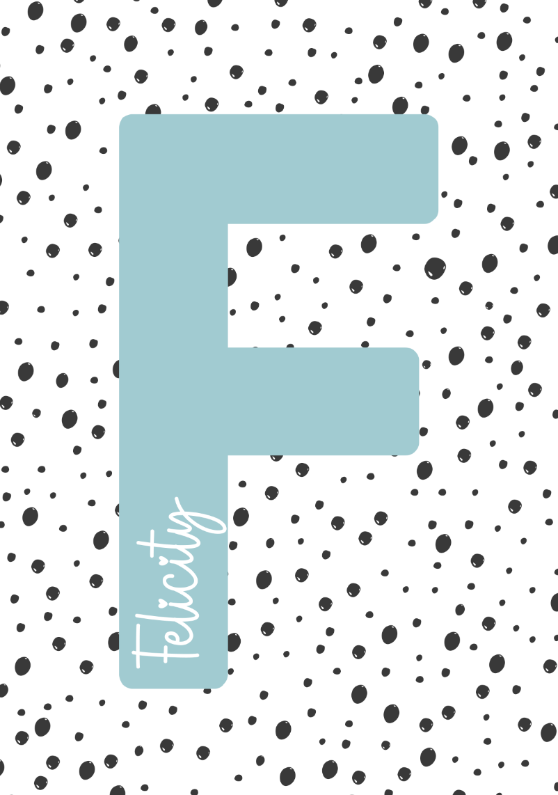 DOTTY NAMED INITIAL Print