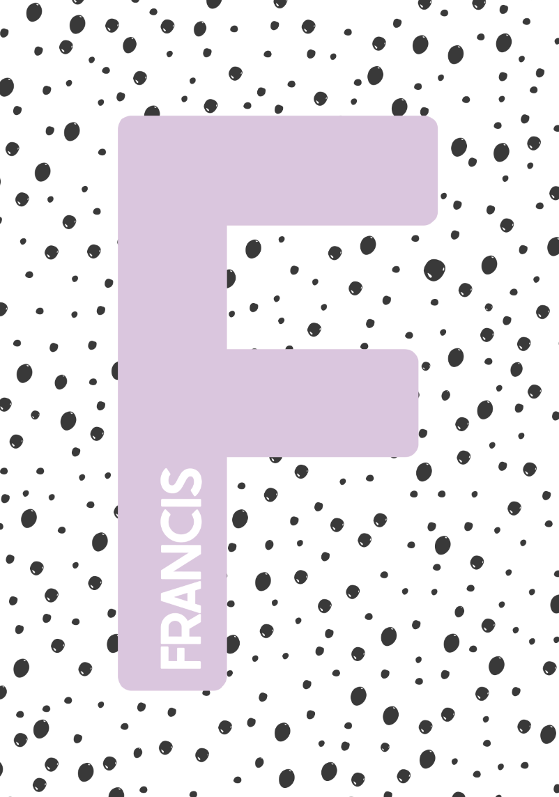 DOTTY NAMED INITIAL Print