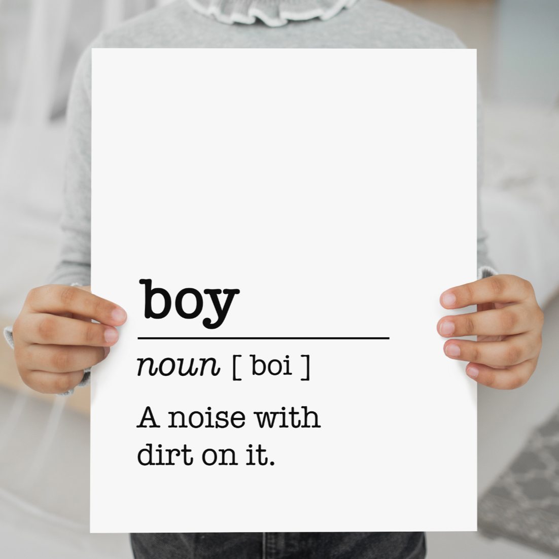 BOY Definition Print – Kimberley at The Hidden Shed