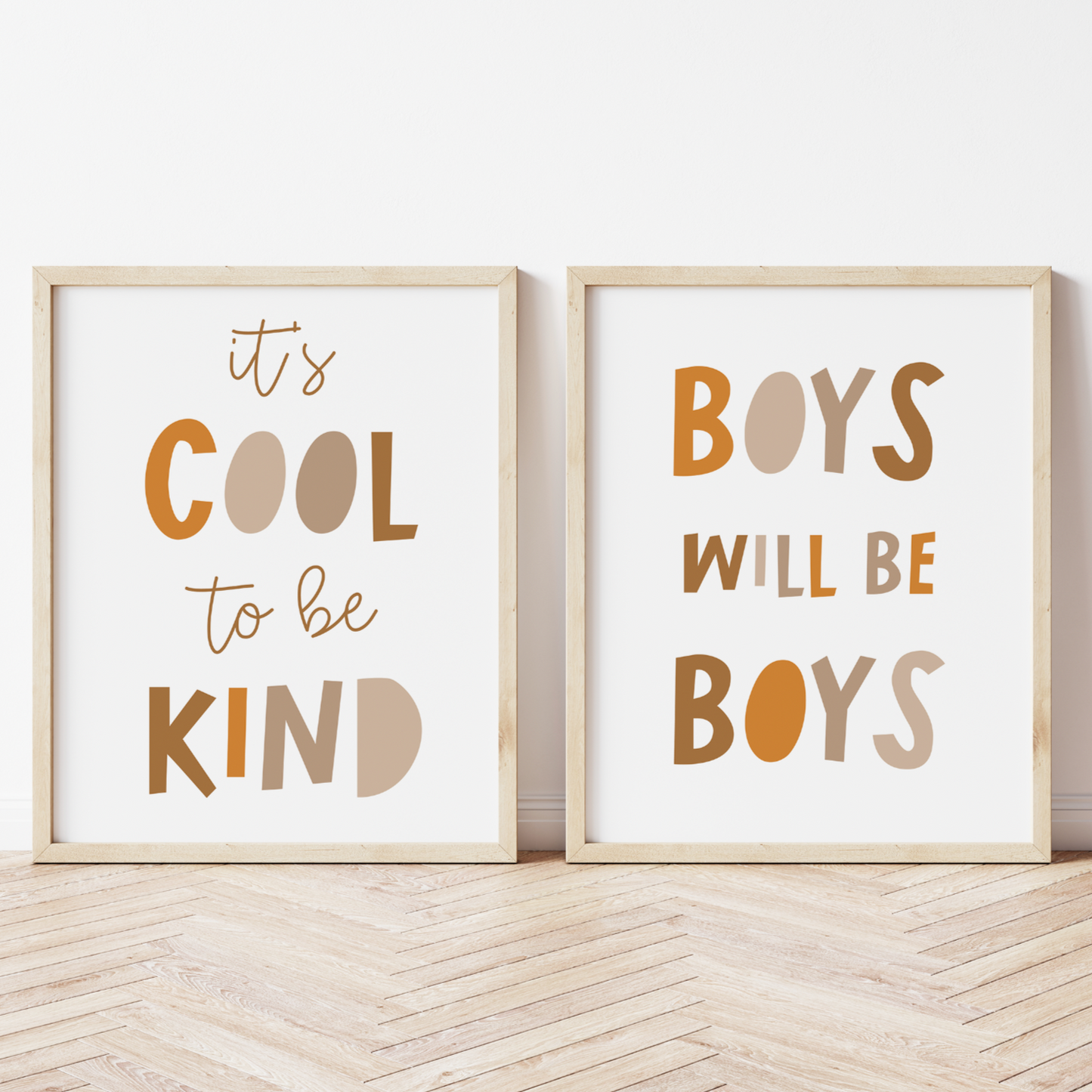 PRINT SET | It's Cool to be Kind & Boys will be Boys