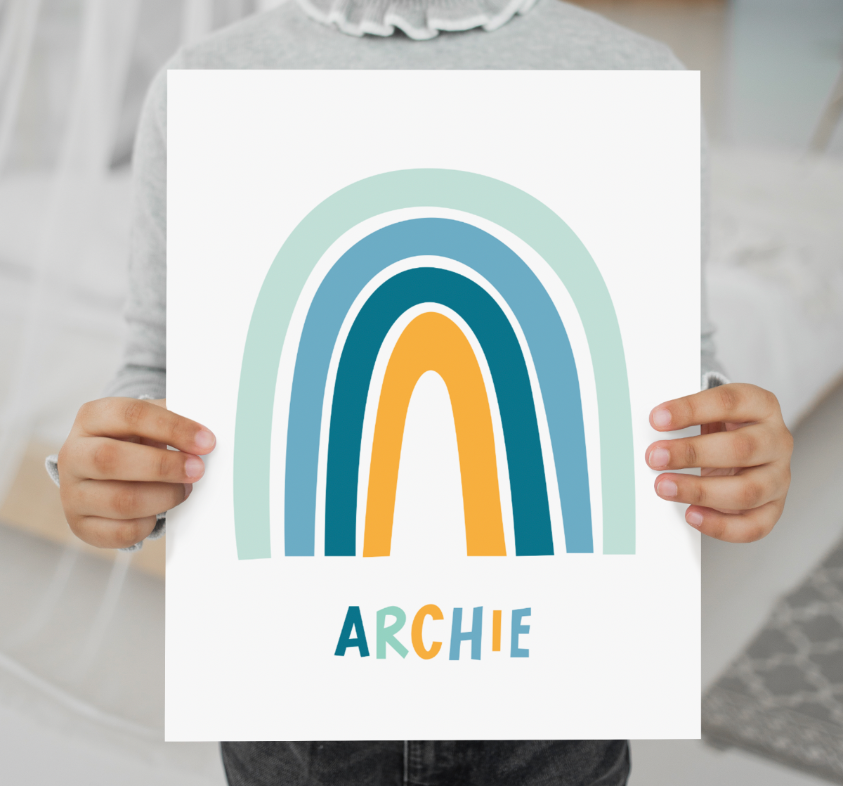FUN NAMED RAINBOW Print