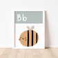 B IS FOR BEE - Alphabet Print