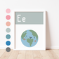 E IS FOR EARTH - Alphabet Print