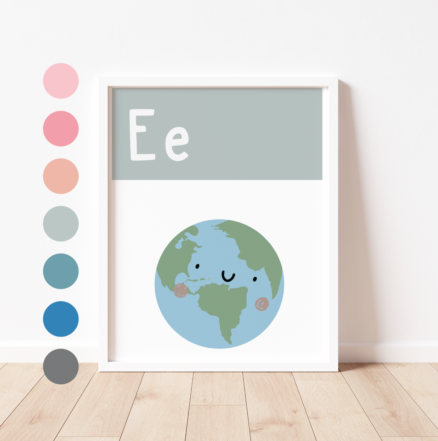 E IS FOR EARTH - Alphabet Print