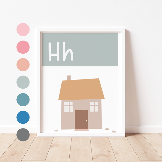 H IS FOR HOME - Alphabet Print