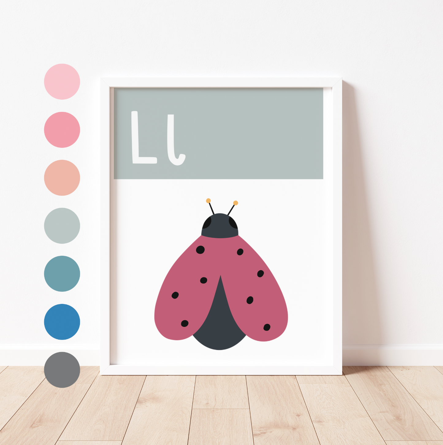 L IS FOR LADYBIRD - Alphabet Print