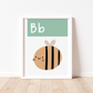B IS FOR BEE - Alphabet Print