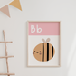 B IS FOR BEE - Alphabet Print