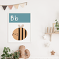 B IS FOR BEE - Alphabet Print