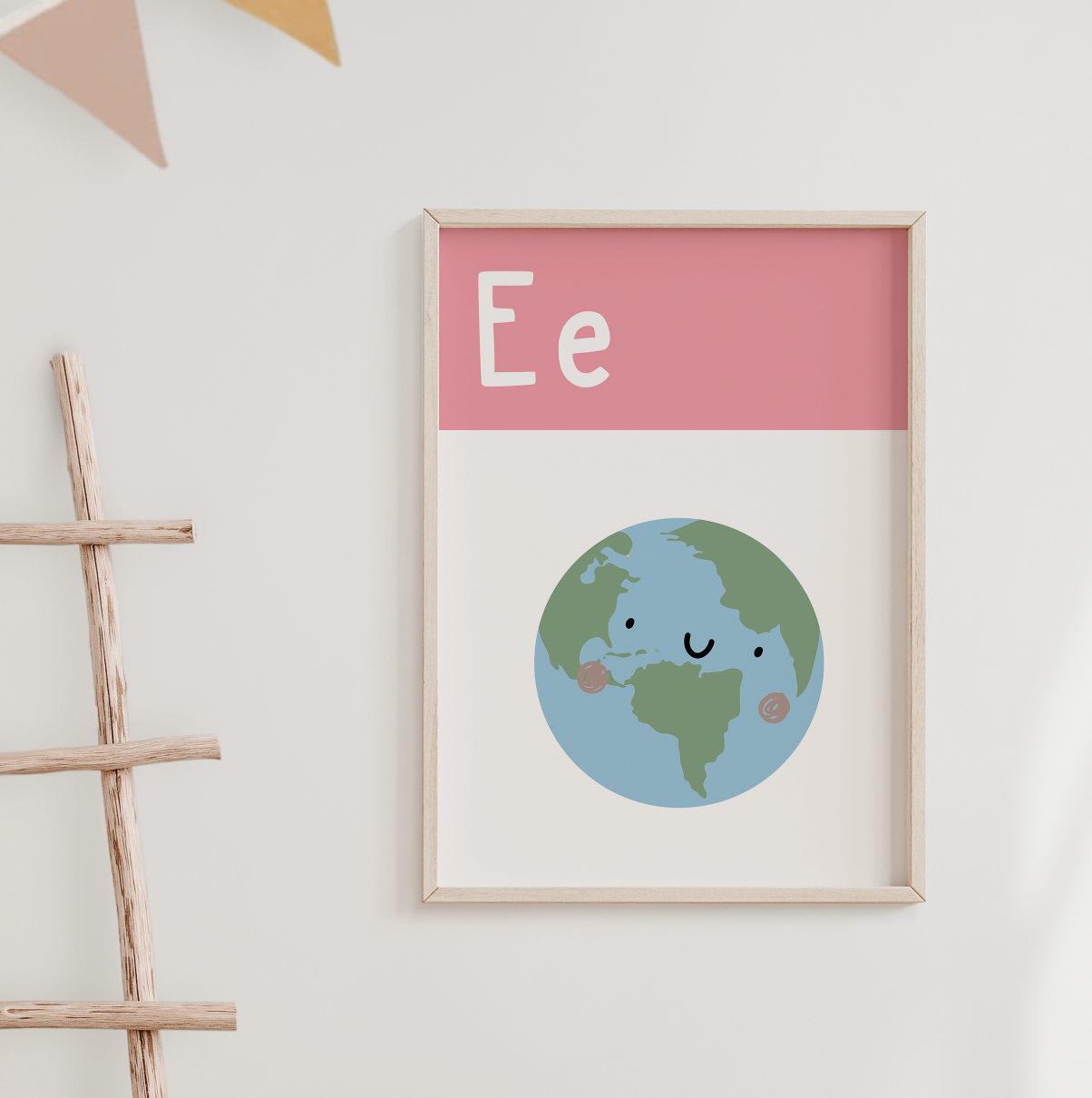 E IS FOR EARTH - Alphabet Print