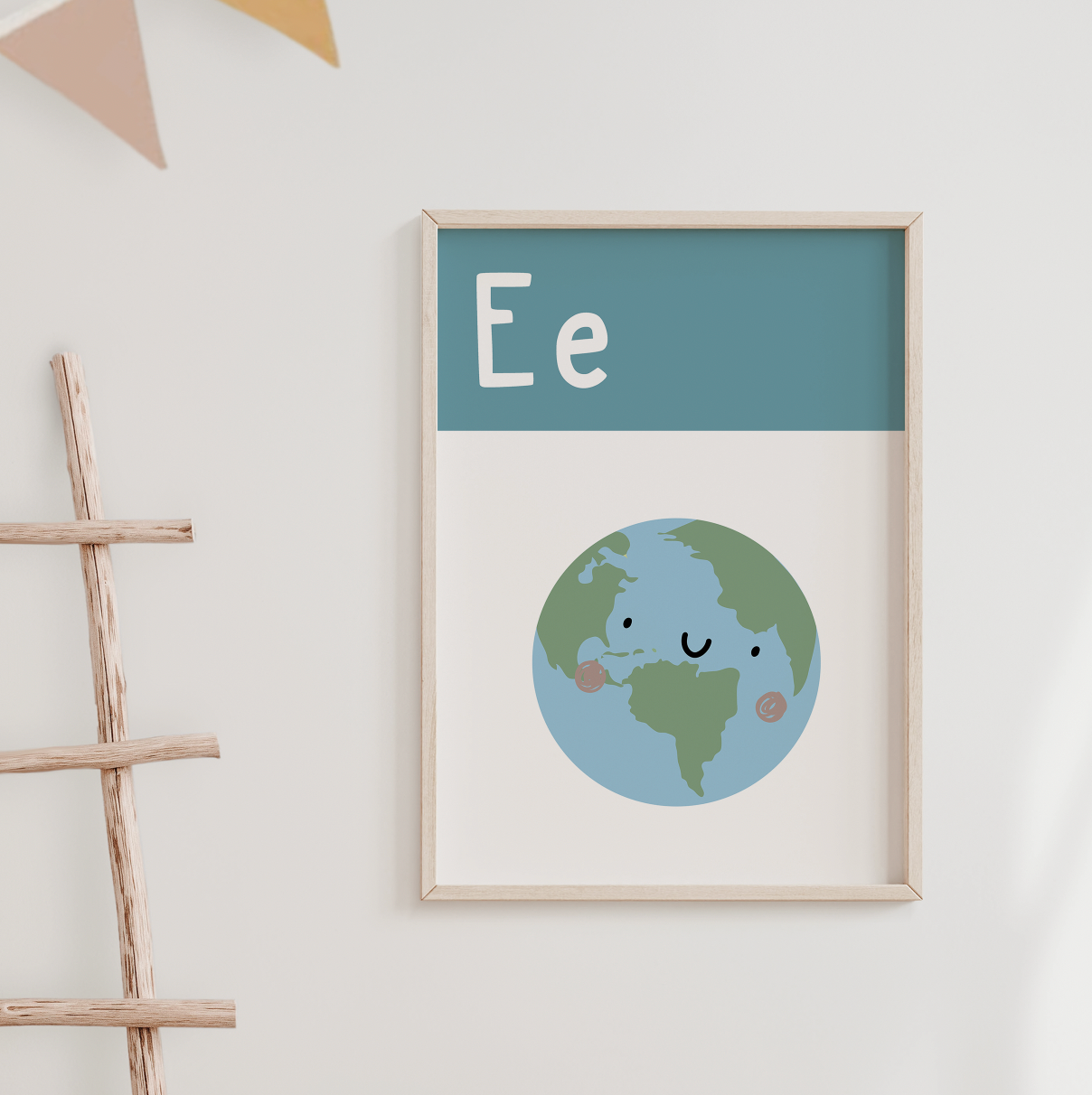 E IS FOR EARTH - Alphabet Print
