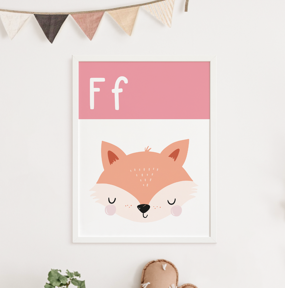 F IS FOR FOX - Alphabet Print