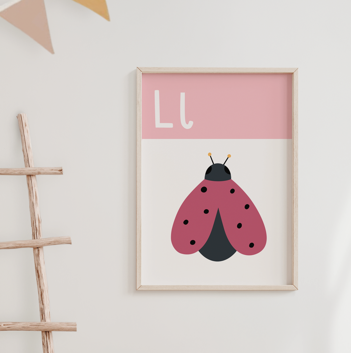 L IS FOR LADYBIRD - Alphabet Print