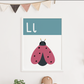 L IS FOR LADYBIRD - Alphabet Print