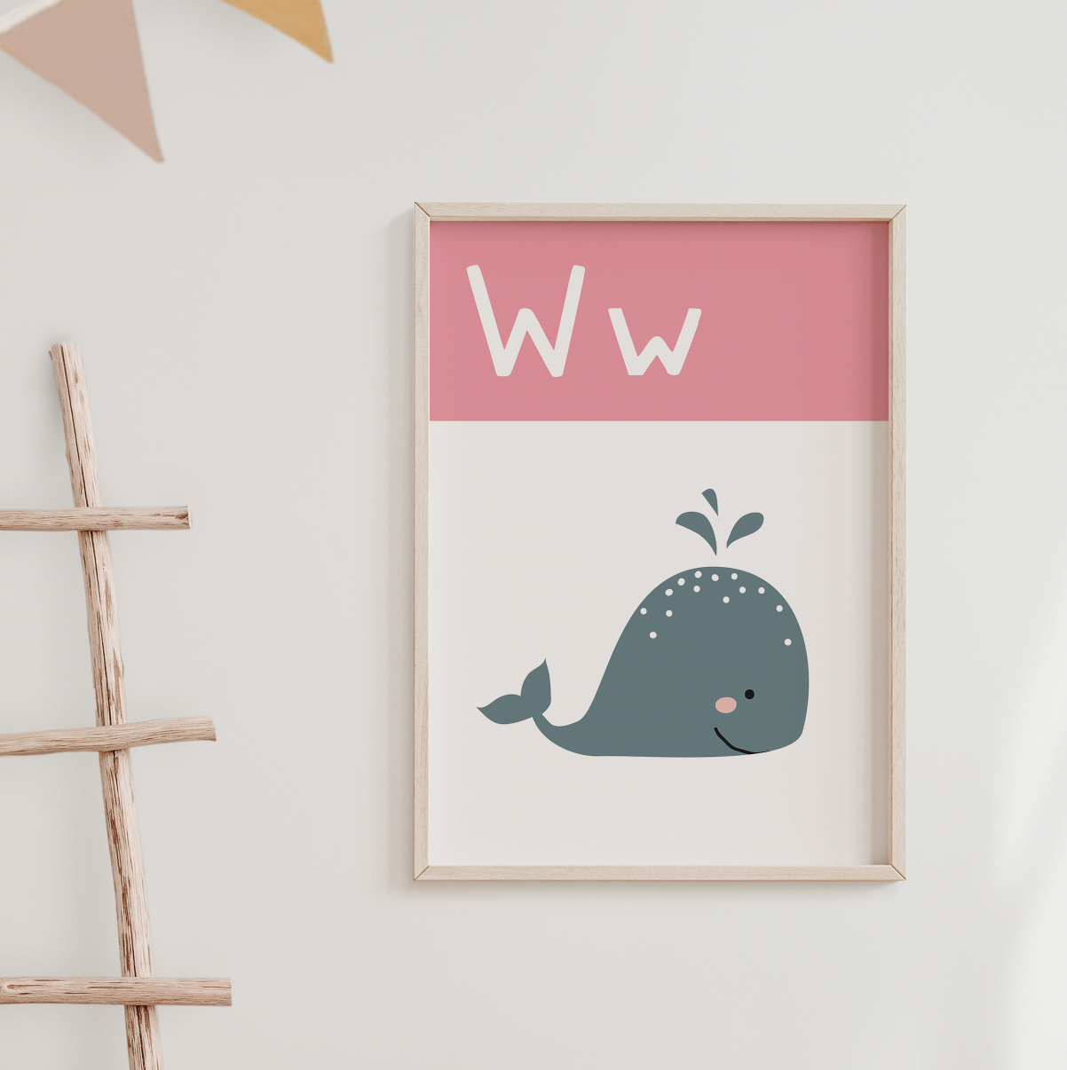 W IS FOR WHALE - Alphabet Print