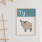 Y IS FOR YAK - Alphabet Print