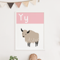 Y IS FOR YAK - Alphabet Print