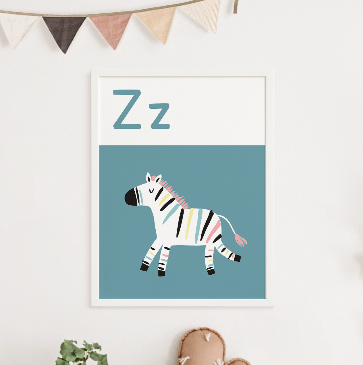 Z IS FOR ZEBRA - Alphabet Print