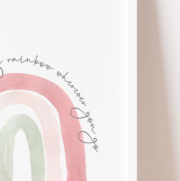 LEAVE A LITTLE BIT OF RAINBOW WHEREVER YOU GO Print