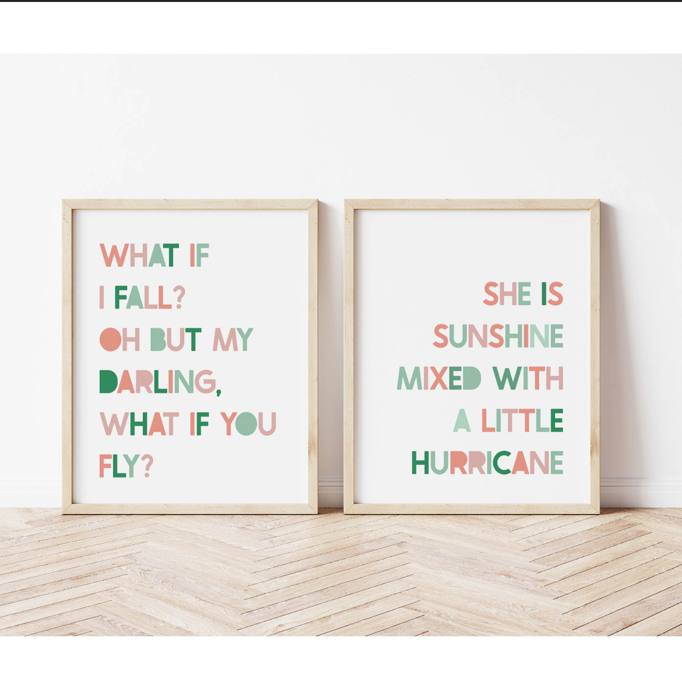 PRINT SET | What if I Fall? & She is Sunshine
