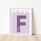 SCALLOPED NAMED INITIAL Print