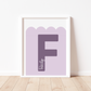SCALLOPED NAMED INITIAL Print