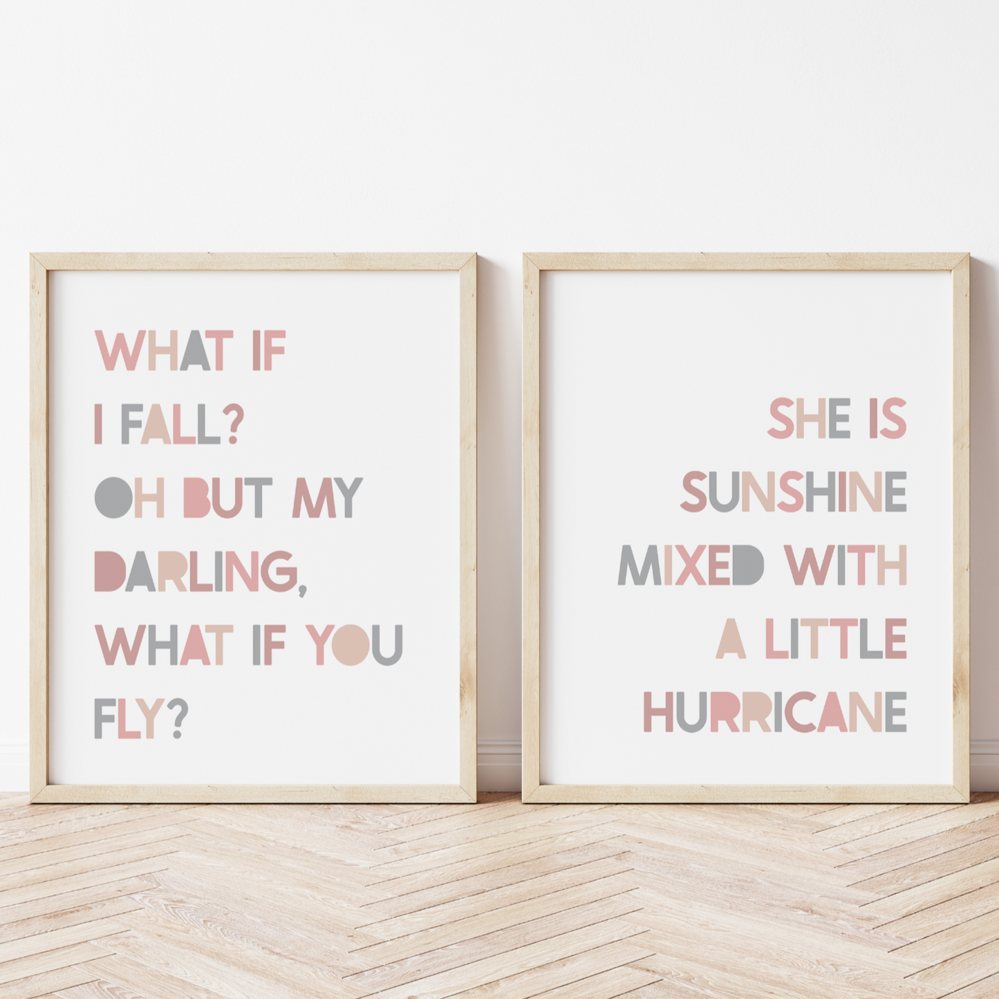 PRINT SET | What if I Fall? & She is Sunshine