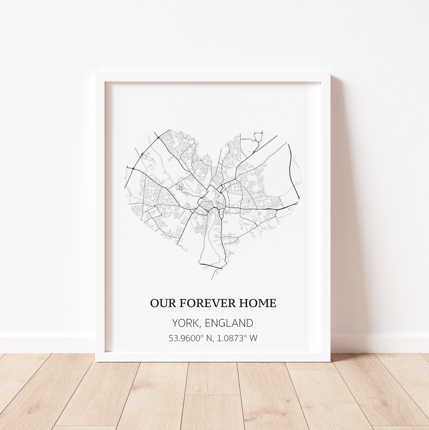 PERSONALISED HEART MAP Print